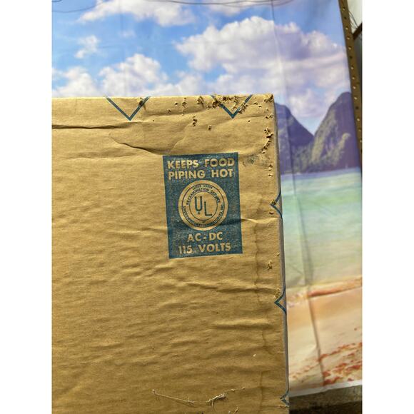 Vintage Warm-O-Tray Blue Cornflower Party Hostess Warming Tray - Picture 2 of 11